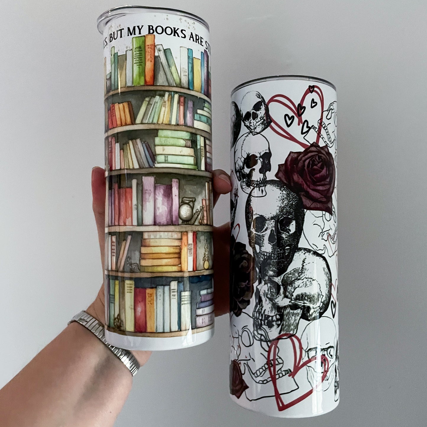 Hearts and Skulls Tumbler