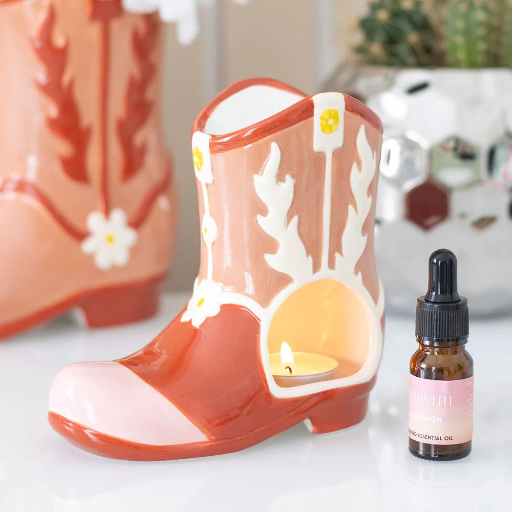 Cowboy Boot Wax Warmer and Oil Burner