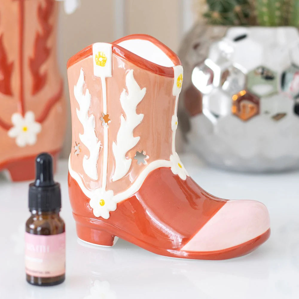 Cowboy Boot Wax Warmer and Oil Burner