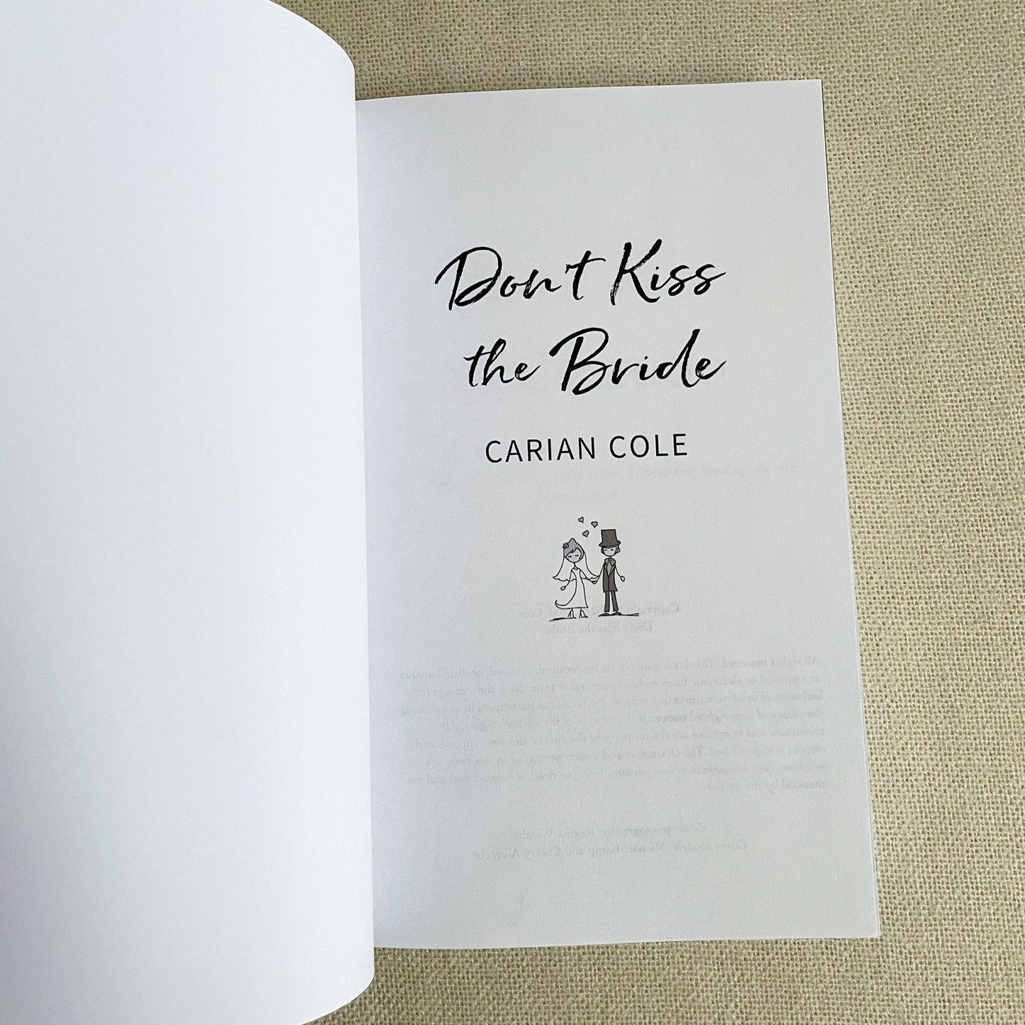 Don’t Kiss the Bride by Carian Cole