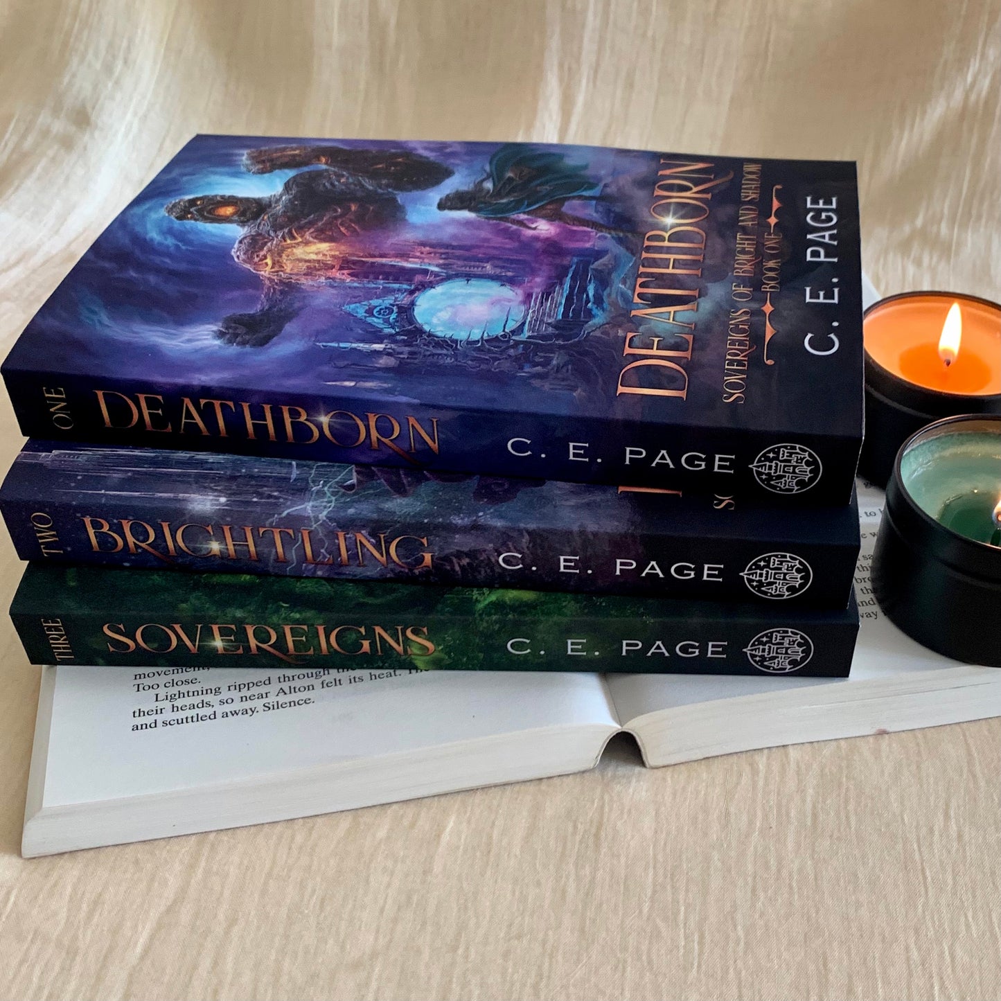 Sovereigns of Bright and Shadow Trilogy by C E Page