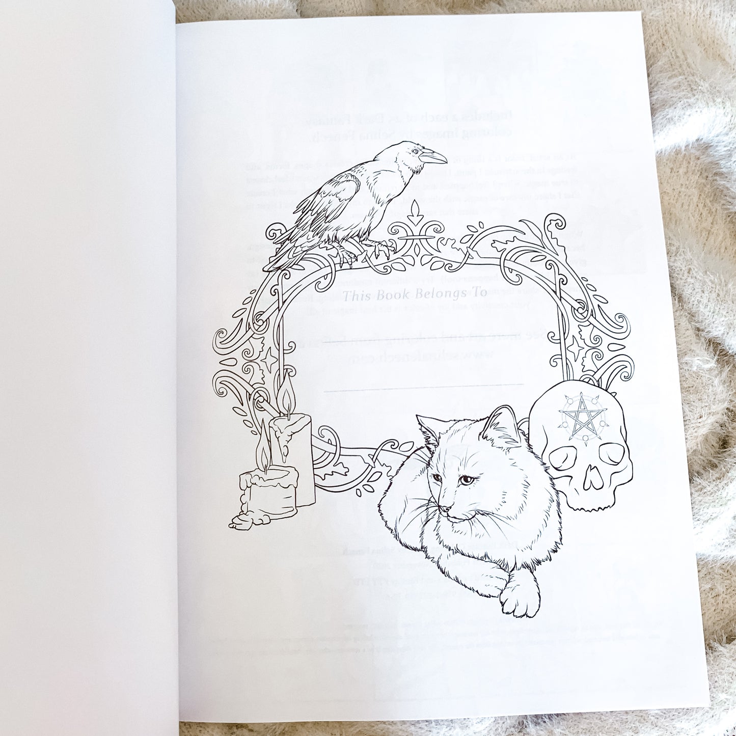 Dark Fantasy Colouring Book by Selina Fenech