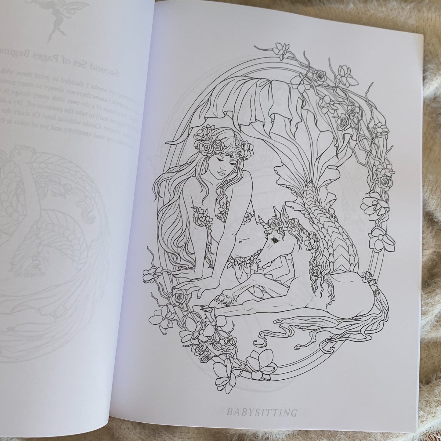 Mermaids and Animal Companions Colouring Book by Selina Fenech