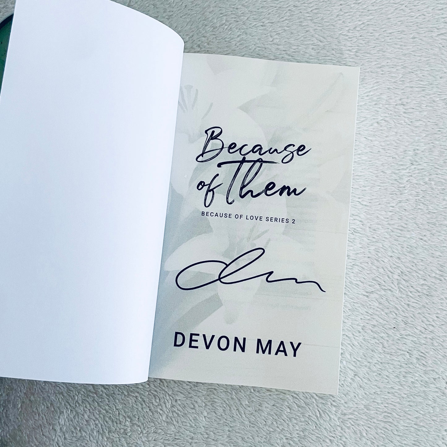 Because of Love series by Devon May