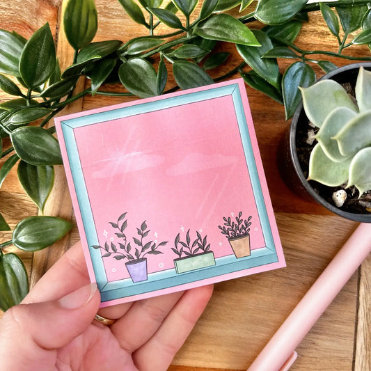Plants in the Window Sticky Notes