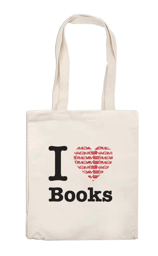 I Love Books Tote Bag