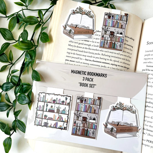 Books Magnetic Bookmark