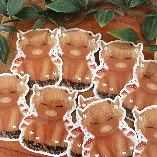 Highland Cow “Sophie” sticker