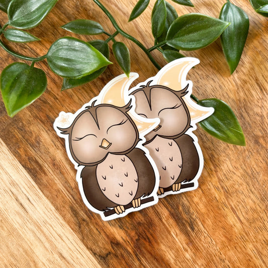 Owl vinyl sticker