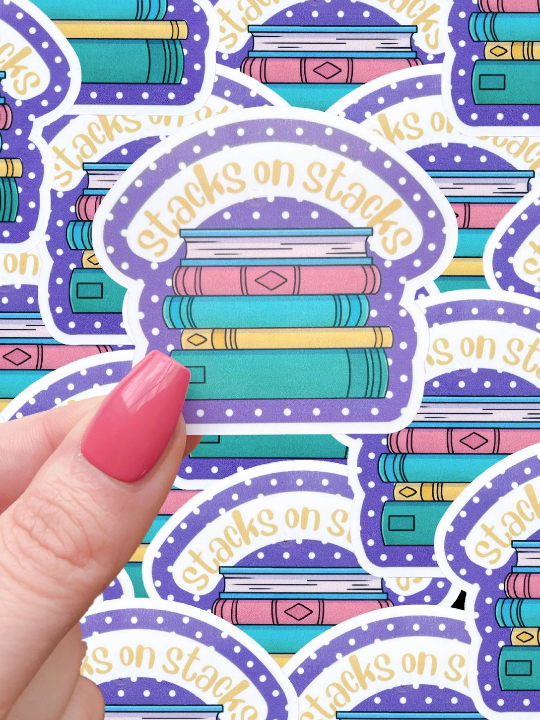 Stack Stikers Stacks on Stacks sticker – Wild Hearts Bookshop