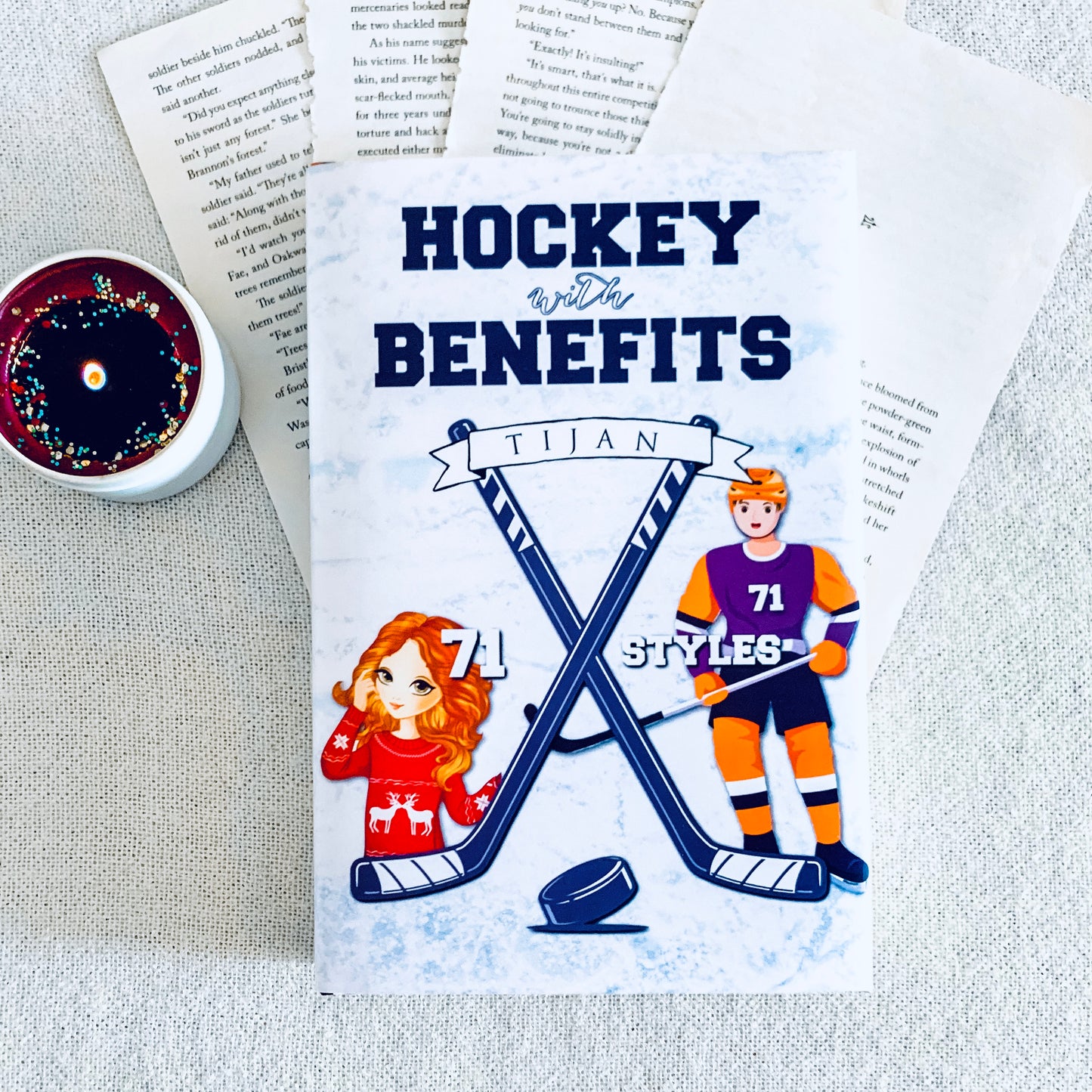 Hockey With Benefits (Hardcover) by Tijan