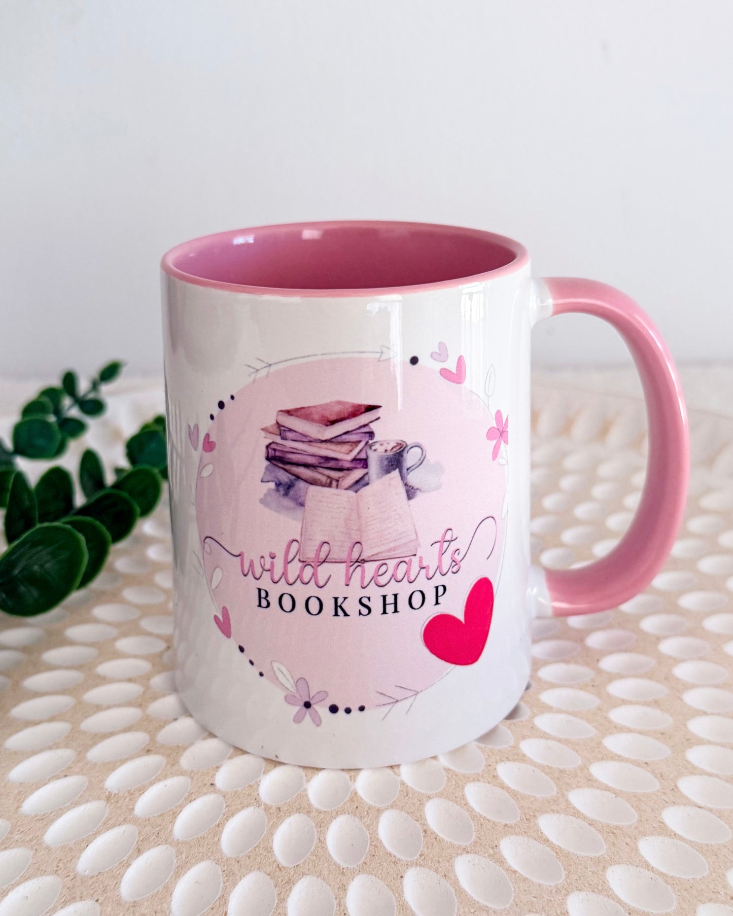 Wild Hearts Bookshop Logo Mug