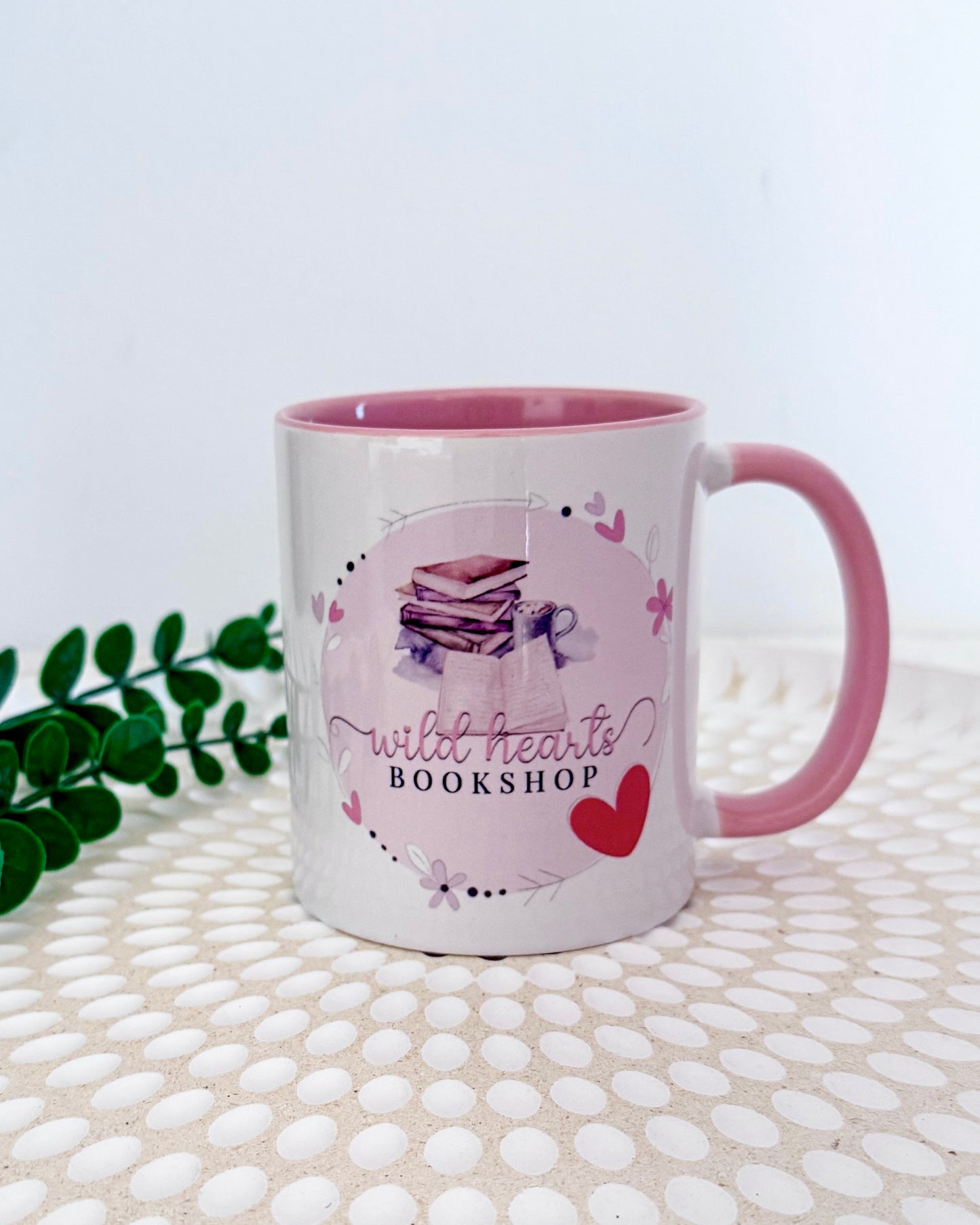 Wild Hearts Bookshop Logo Mug
