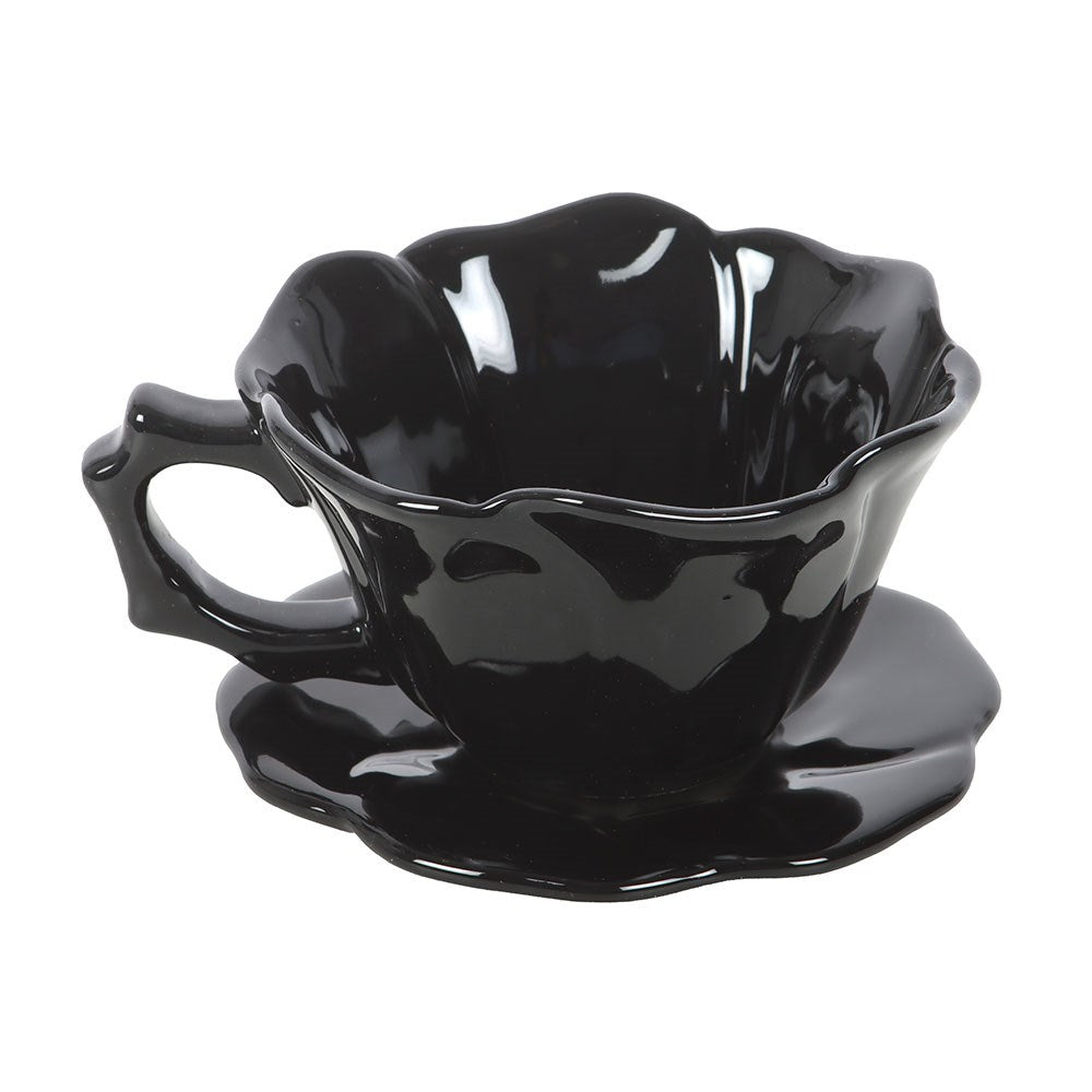 Black Rose Teacup
