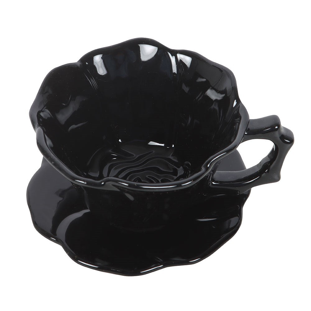 Black Rose Teacup