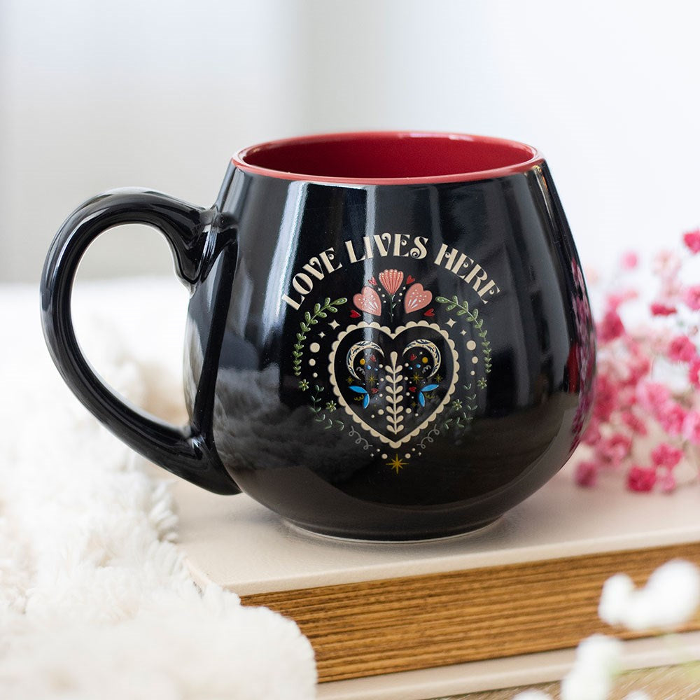 Folk Heart Round Mug