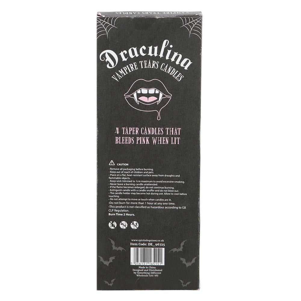 Pink Vampire Tears Taper Candles