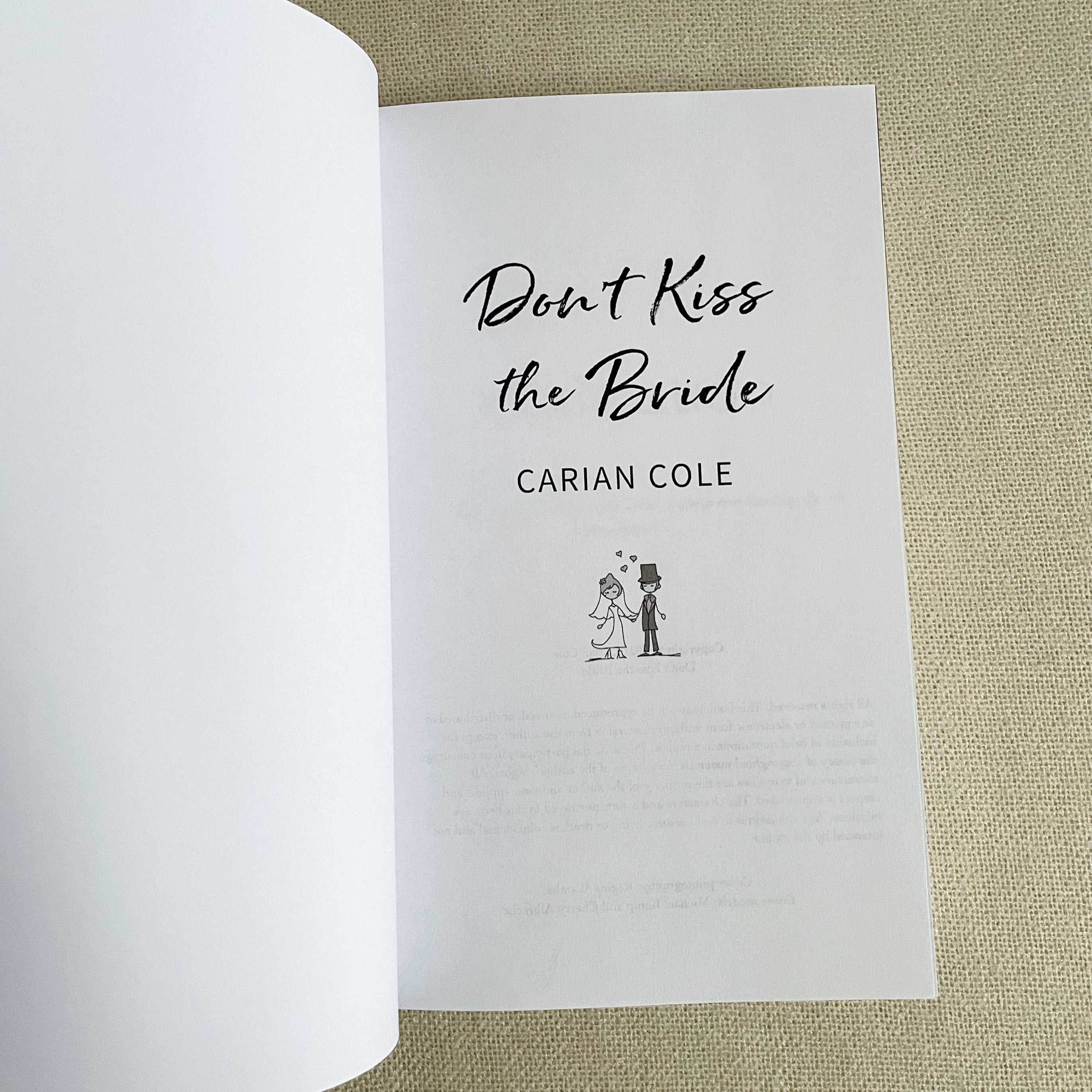 BTP don't kiss the hotsell bride by Carian Cole