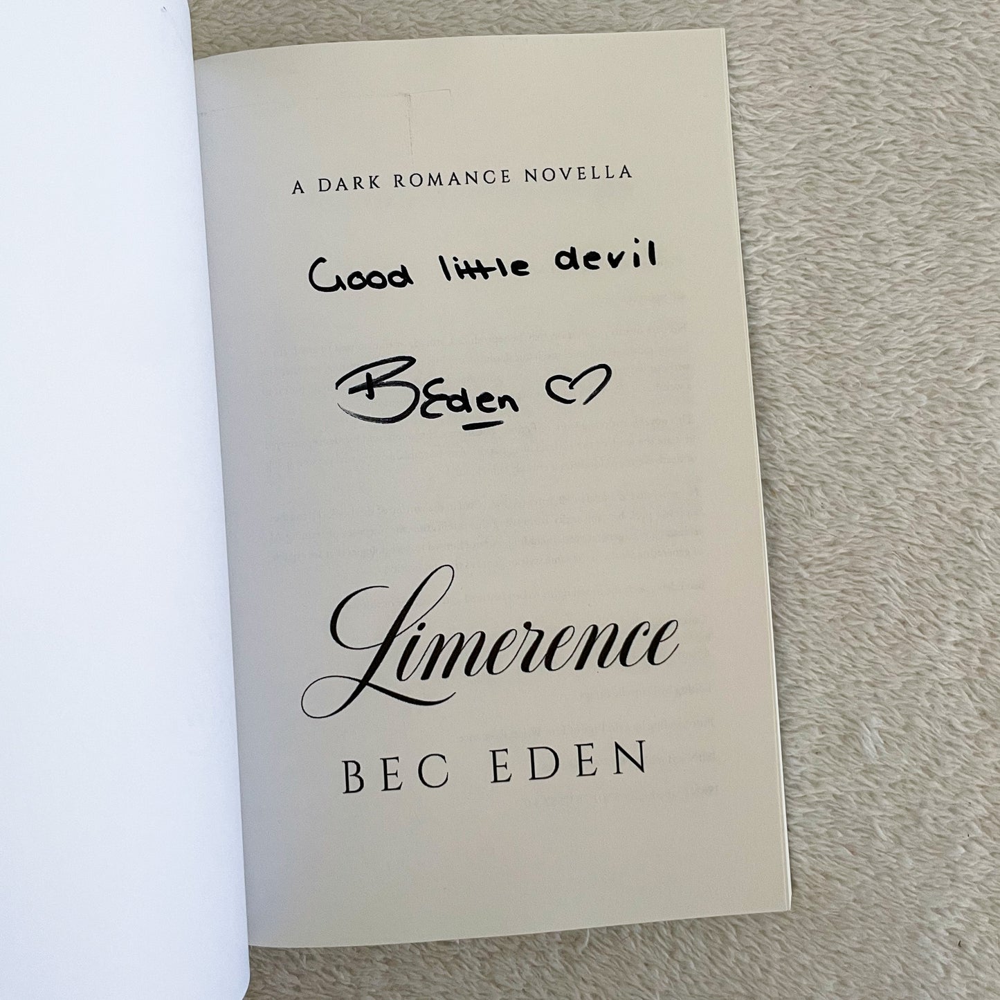 Limerence by Bec Eden