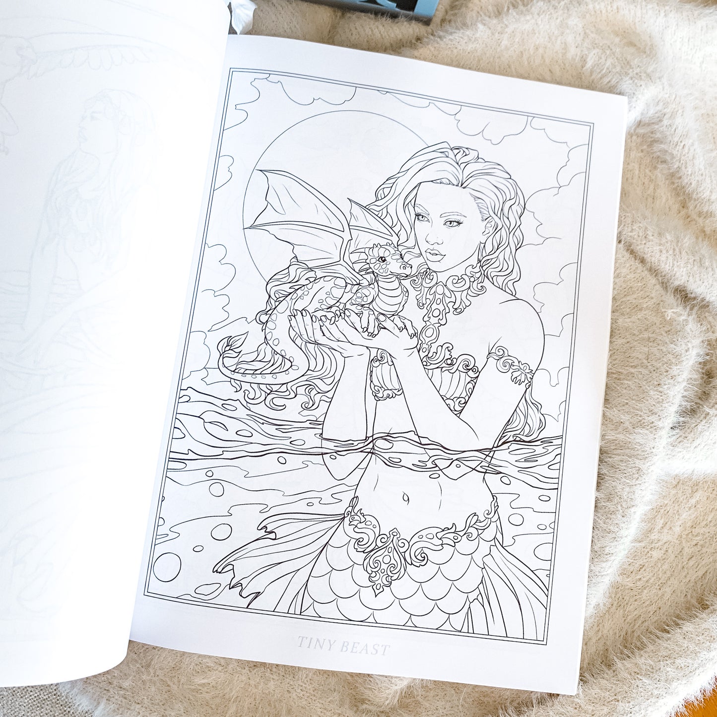 Mermaids and Animal Companions Colouring Book by Selina Fenech